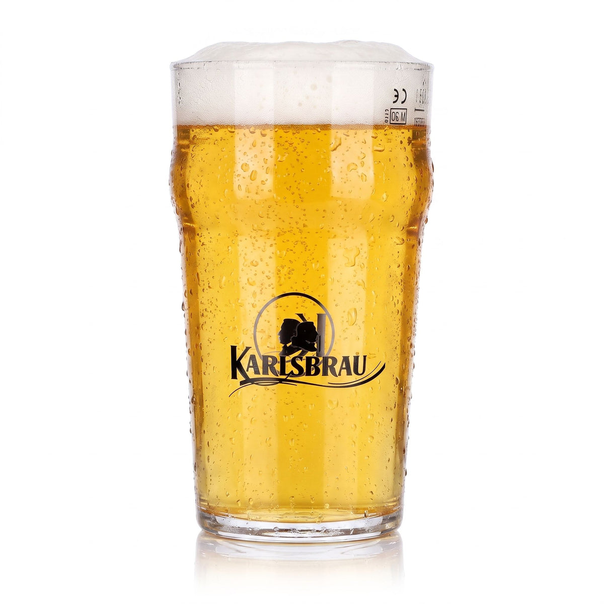 Karlsberg Bier Glas 0,5l Karlsbräu Becher Rastal