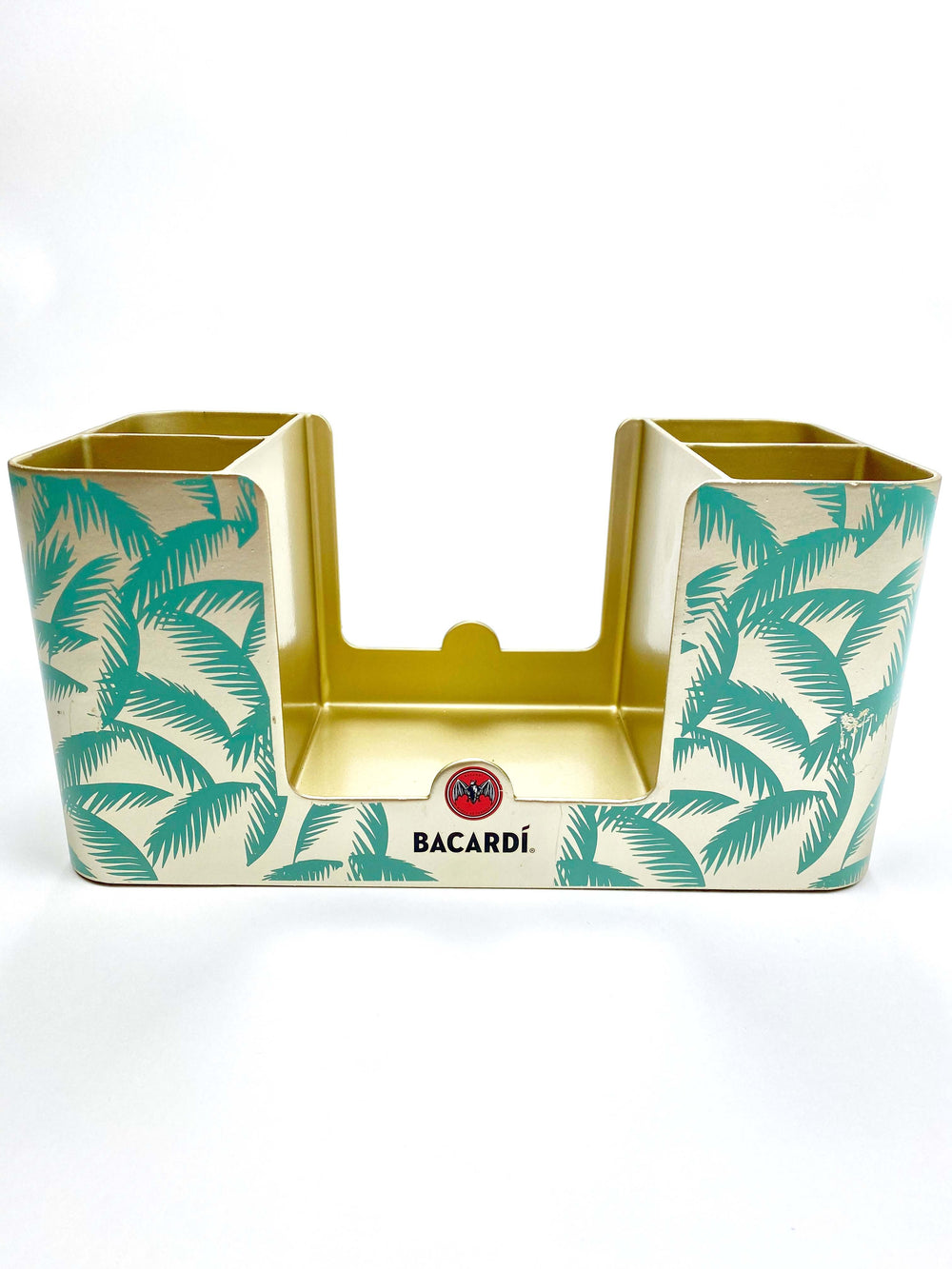 Bacardi Rum Barcaddy Barzubehör Barhelfer Metall gold mint