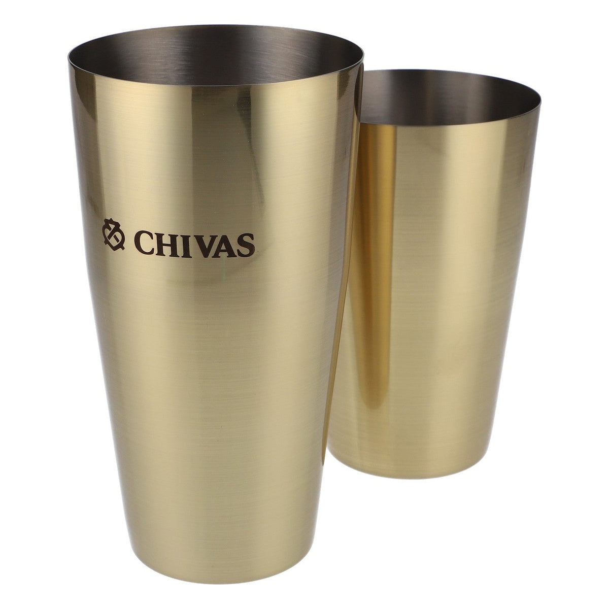 Chivas Regal Whisky Barshaker Edelstahl Shaker Eingraviertes Logo Gold