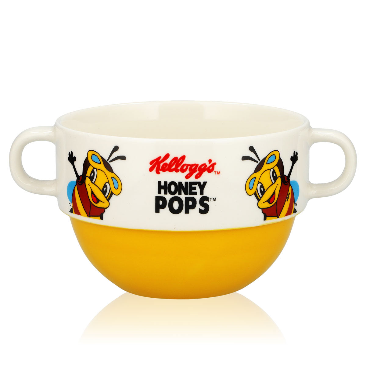 Kellogs Müsli Glas Honey Pop Biene 0,65l Keramik Tasse