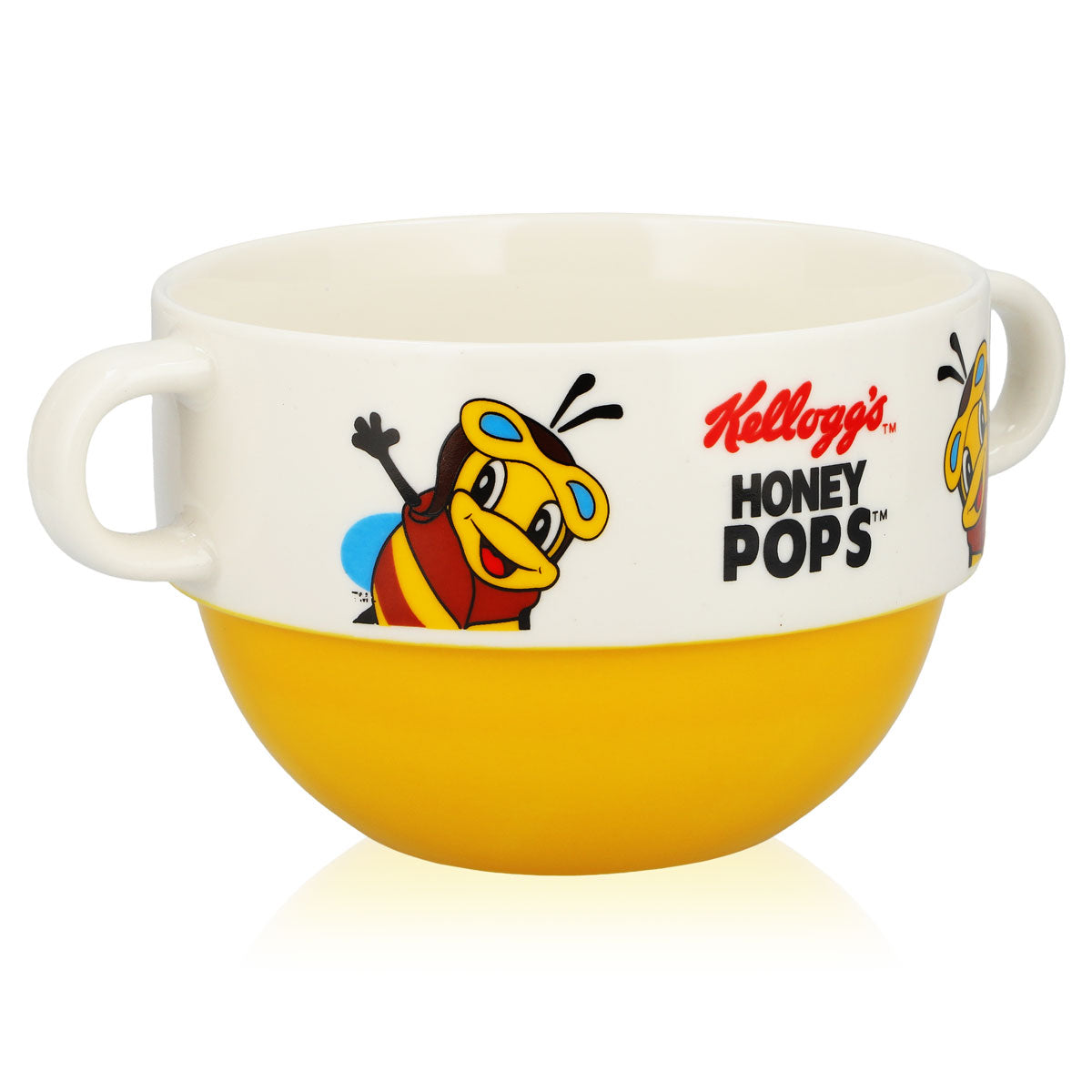 Kellogs Müsli Glas Honey Pop Biene 0,65l Keramik Tasse – Ansicht 2