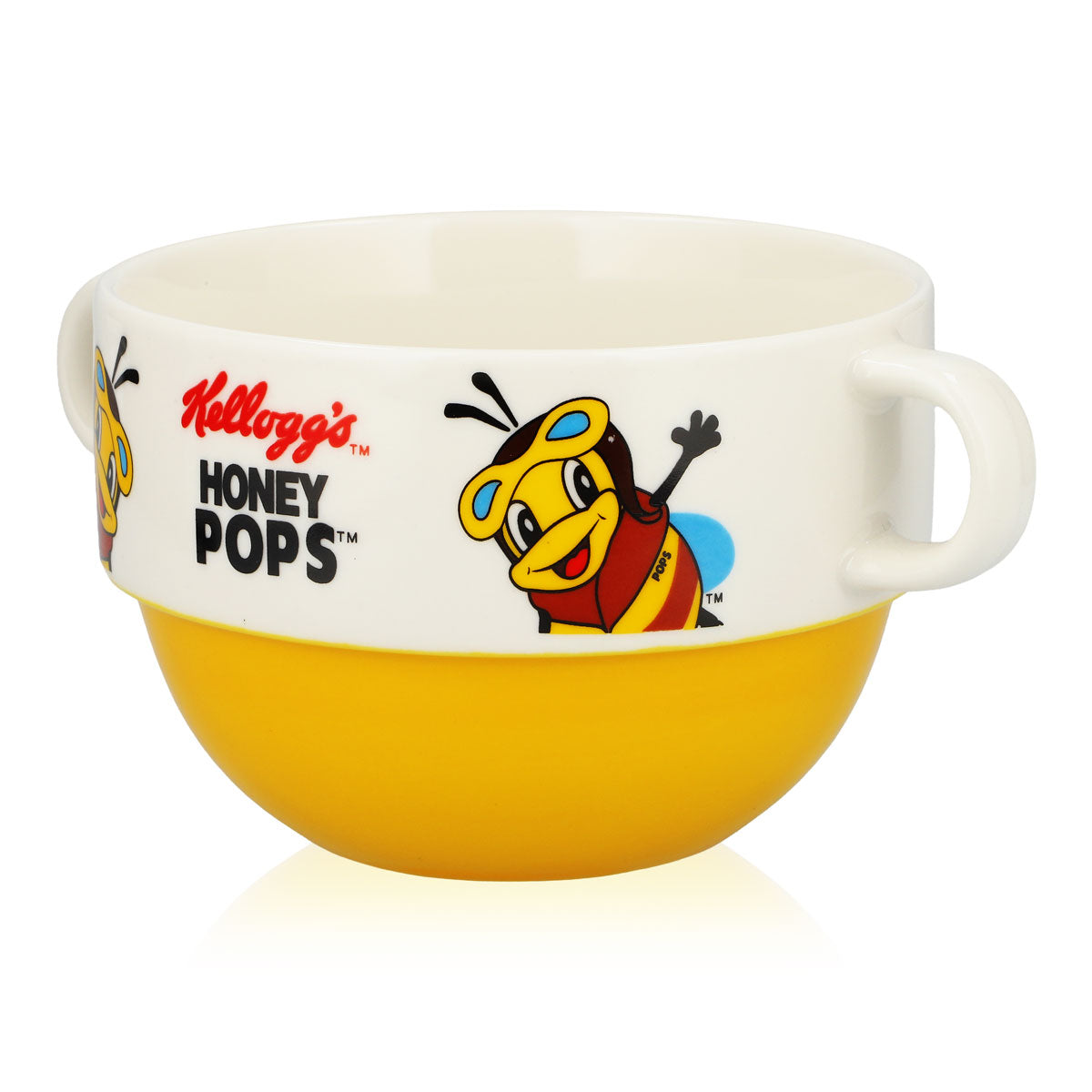 Kellogs Müsli Glas Honey Pop Biene 0,65l Keramik Tasse – Ansicht 3