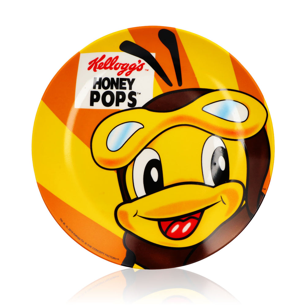 Kellogs Müsli Glas Honey Pops Biene 20,5cm Keramik Teller