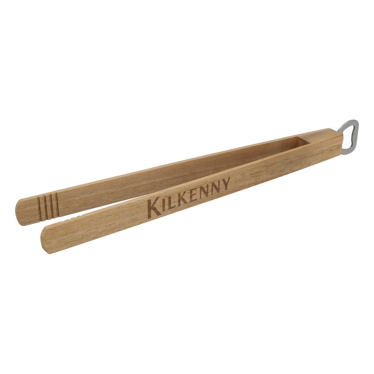 Kilkenny Bier Grillzange Barbeque Flaschenöffner Grillbesteck mit Flaschenöffner Holz – Ansicht 3