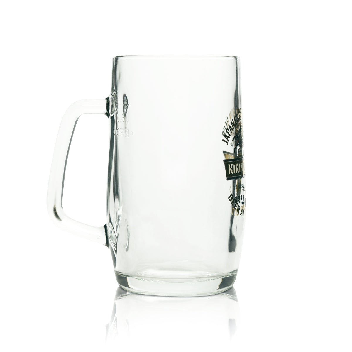 Kirin Ichiban Bier Glas 0,5l Krug japanisches Beer Seidel Gläser Henkel Sammler – Ansicht 2