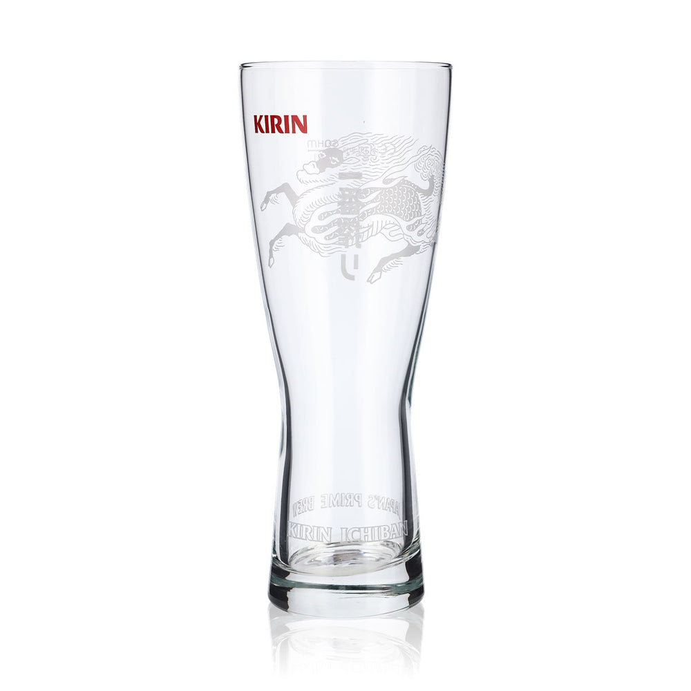 Kirin Ichiban Bier Glas 0,5l Pokalglas Biergläser Bierglas Rotes Logo