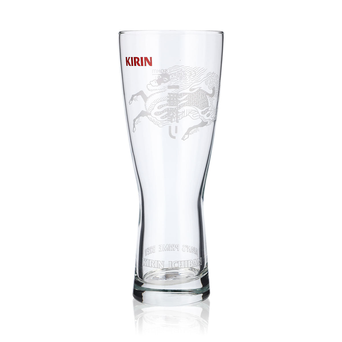 Kirin Ichiban Bier Glas 0,5l Pokalglas Biergläser Bierglas Rotes Logo