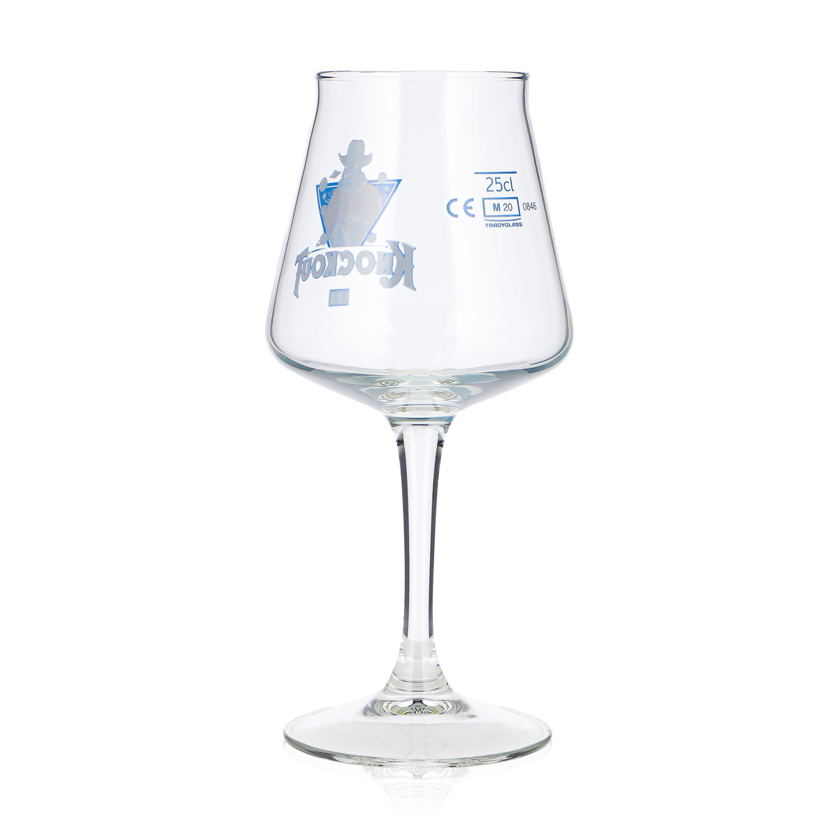 Knockout Bier Glas 0,25l Tulpe blauer Cowboy Tasting Glas Bierglas Pokalglas – Ansicht 3
