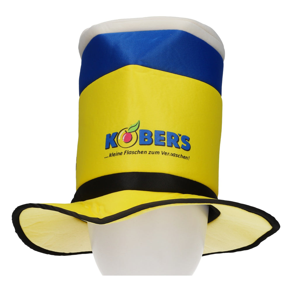 Kobers Likör Hut Vernasch mich! gelb/blau/weiß