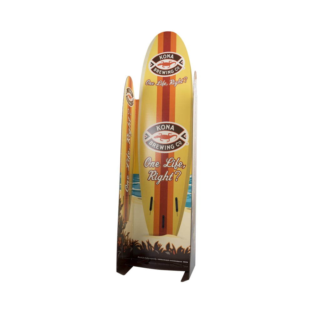 Kona Bier Aufsteller 1,7x0,44m Surfboard Brett Display Ständer Deko Hawaii Bar