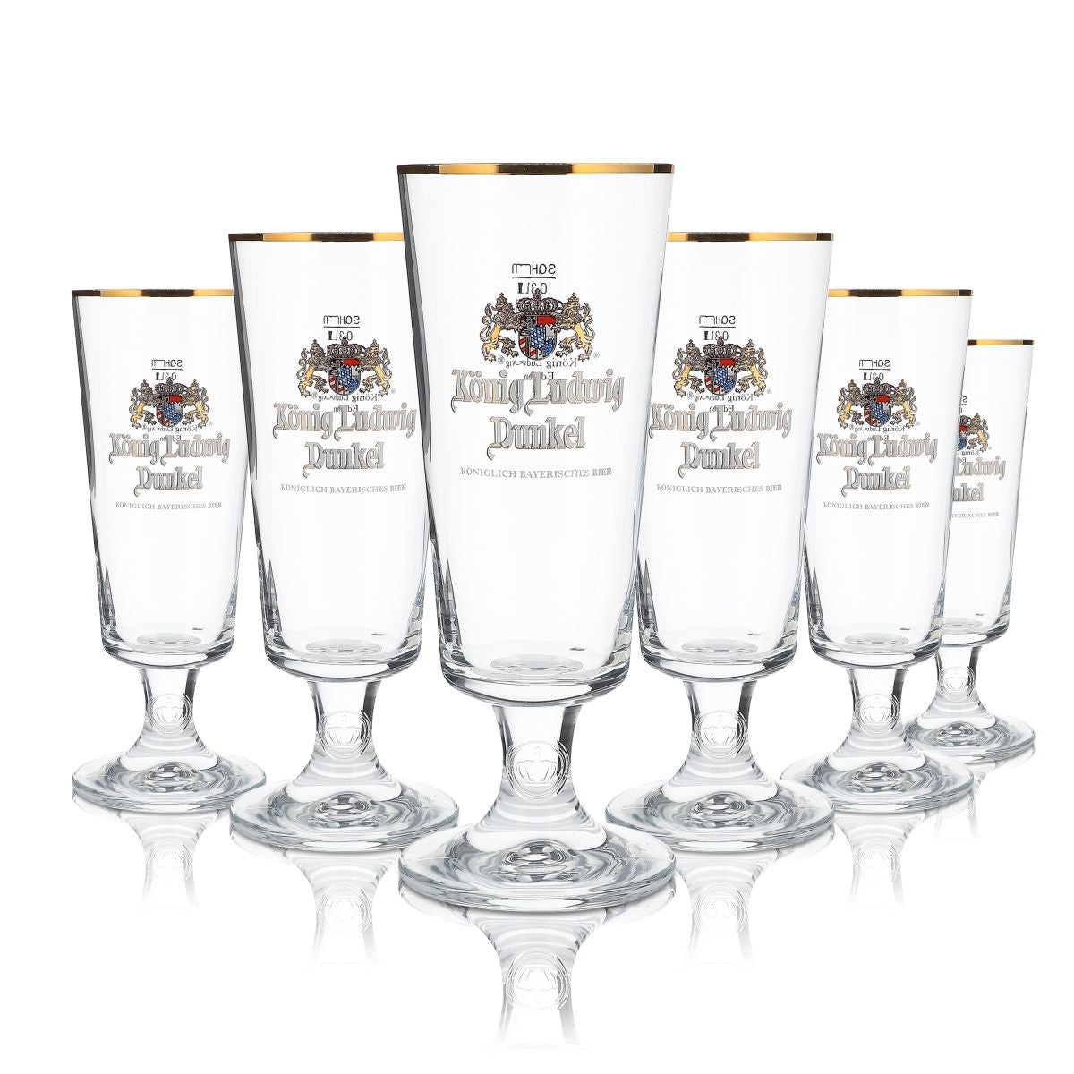 König Ludwig Bier Bundle Set III aus 6x Biergläser 0,3l 4x Untersetzer Deckel – Ansicht 3