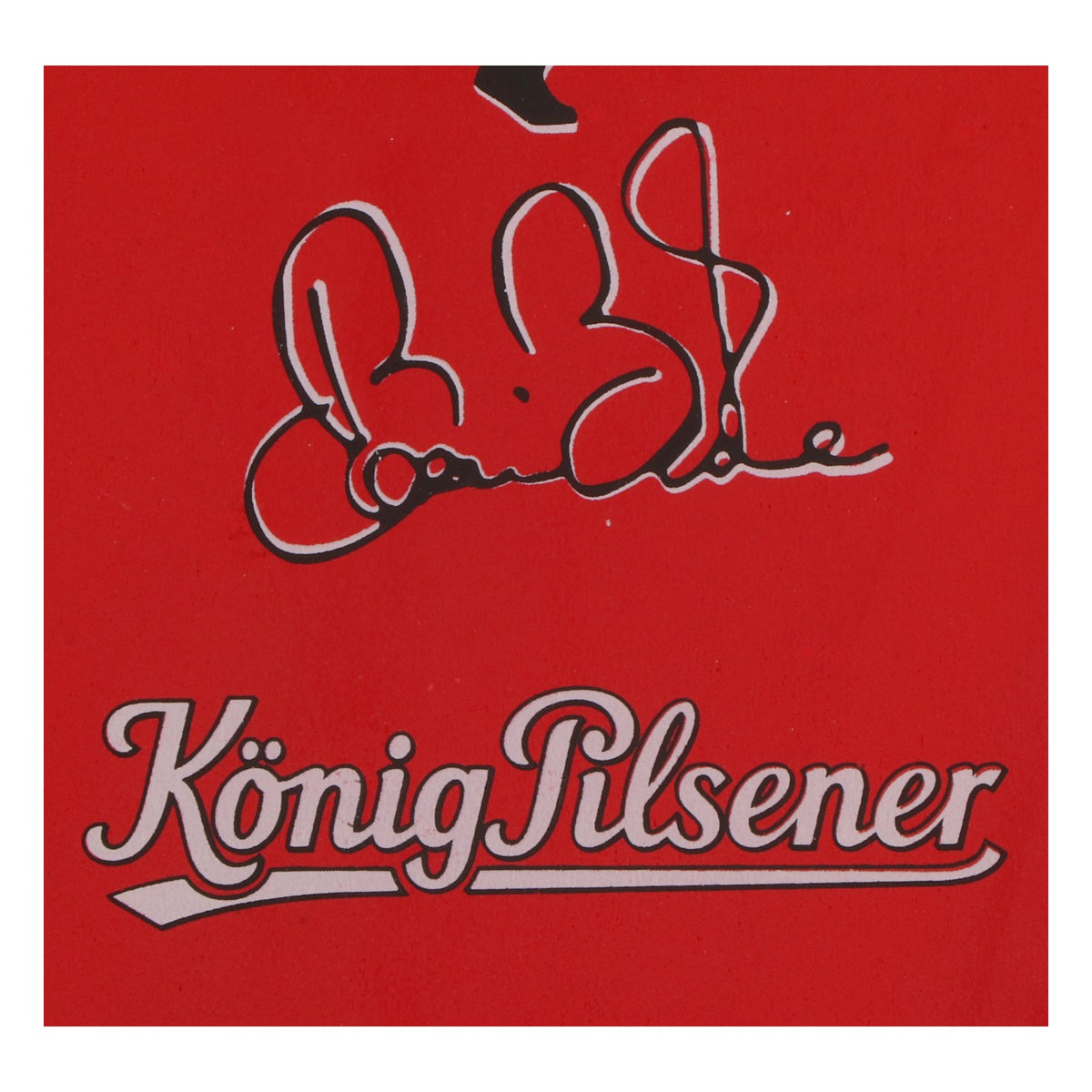 König Pilsener Beachball Set – 2 Holz Schläger & 1 Ball – Strandtennis rot – Ansicht 3