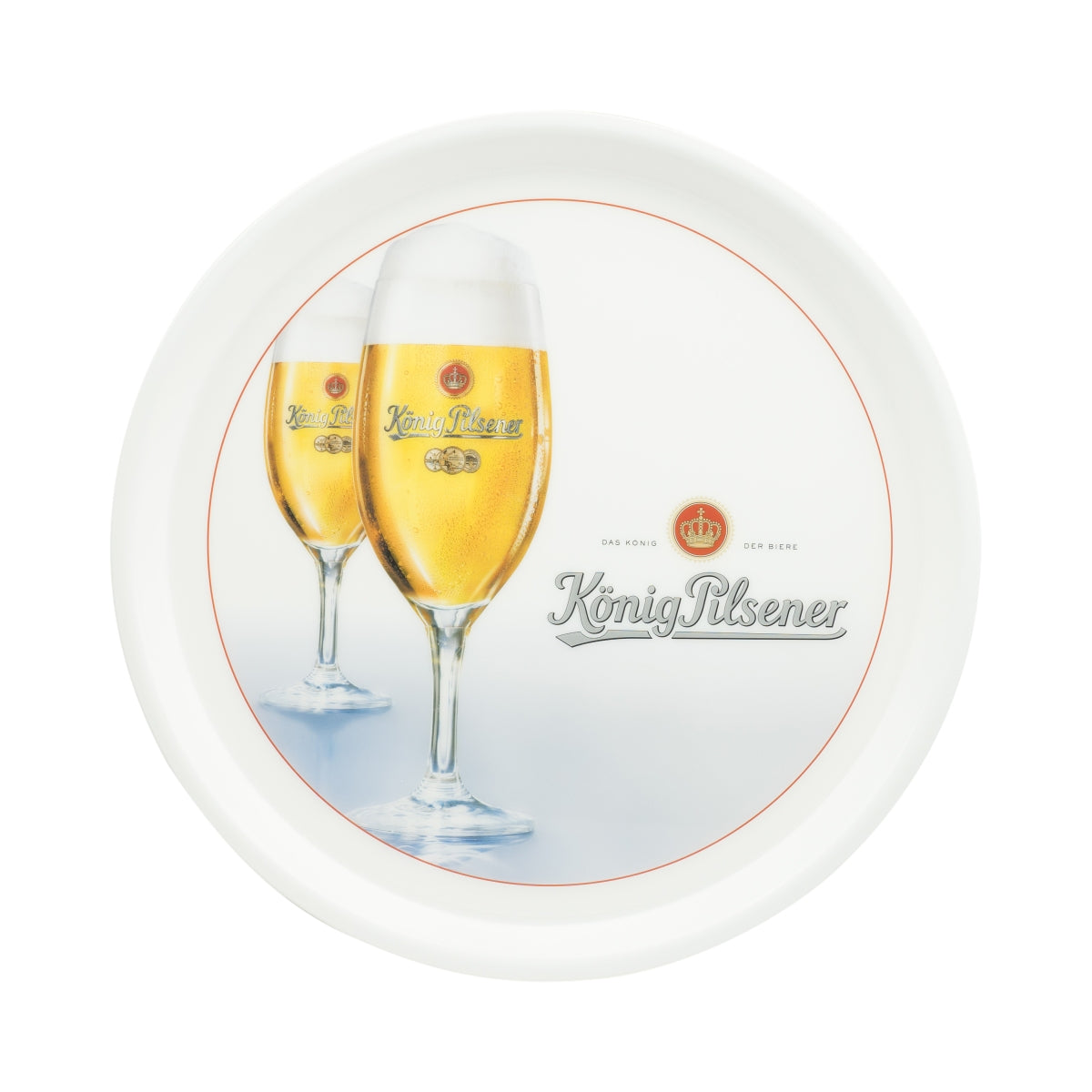 König Pilsener Bier Tablett 37cm Serviertablett Gastro Gläser Kellner Antirutsch