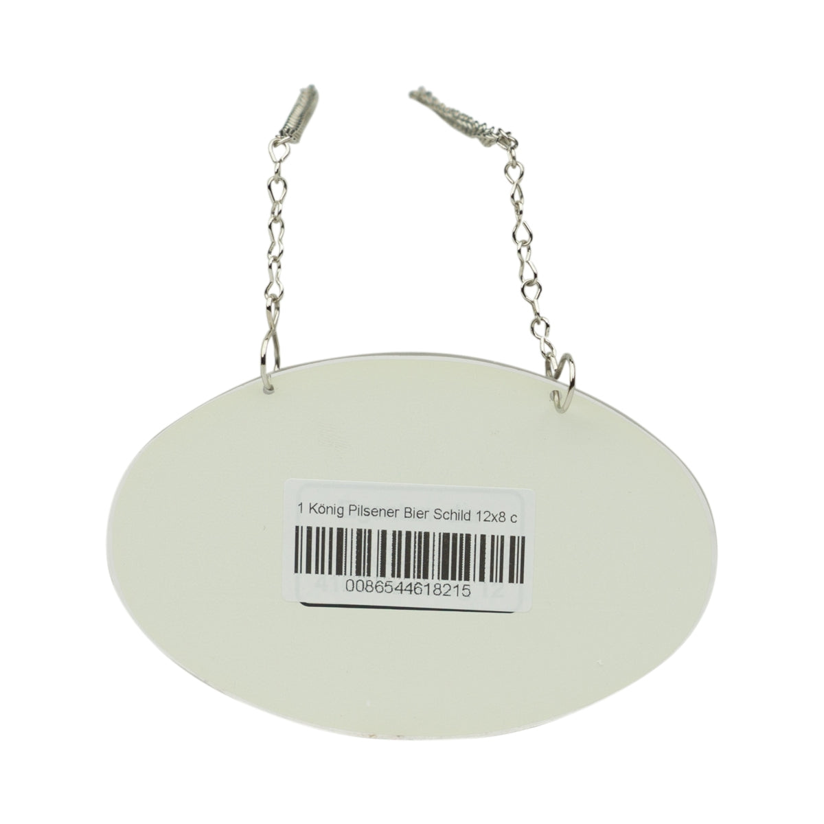 König Pilsener Bier Zapfhahn Schild 12x8cm Kette Zapfanlange Logo Tafel Metall – Ansicht 2