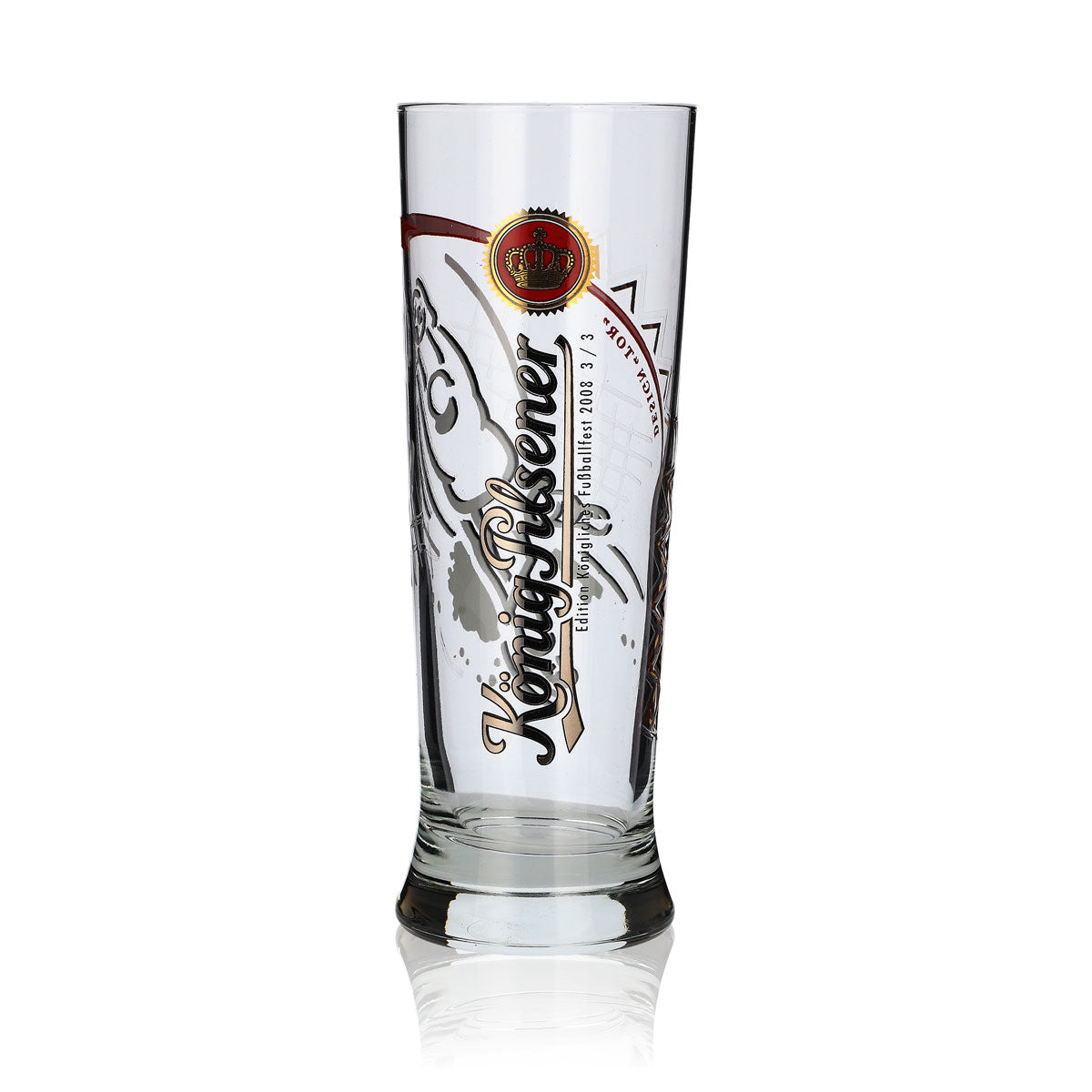 König Pilsener Glas Fußball Edition 2008 "Tor" Biergläser Stange Pokal