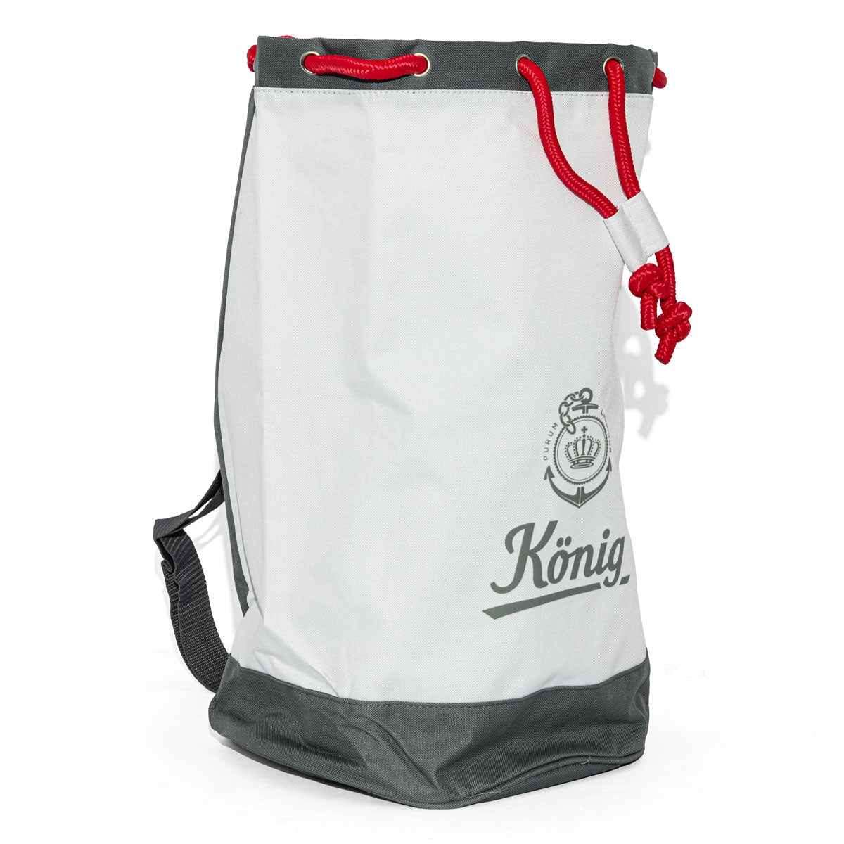 König Pilsener Seesack Rucksack Tasche Outdoor Bag LKW Plane Weiß – Ansicht 2