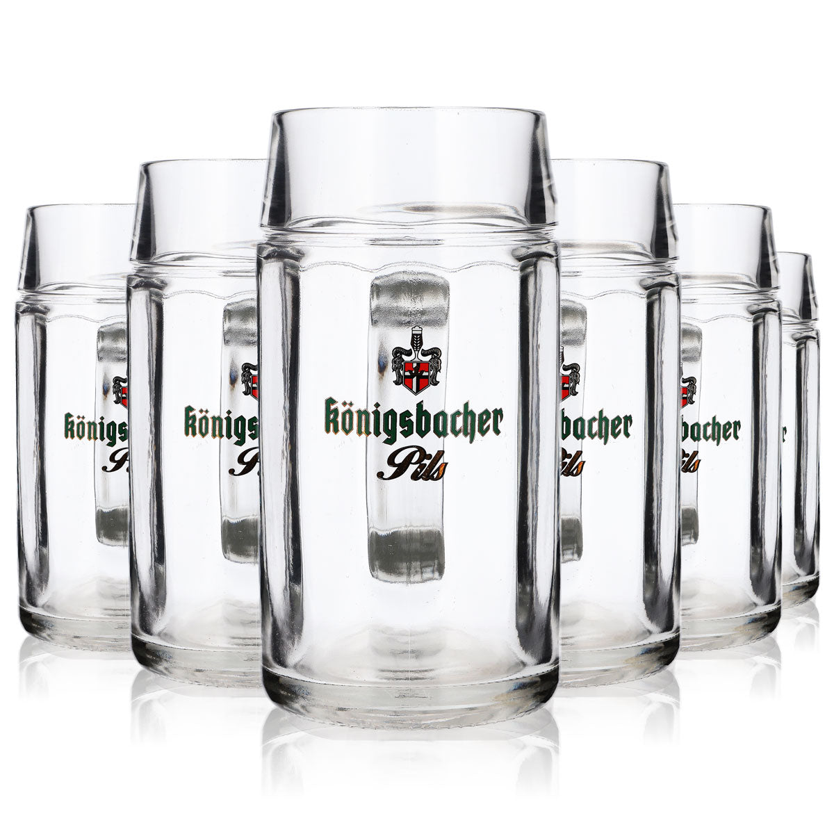 Königsbacher Bier Glas Biergläser Oktoberfest 1,0l Maßkrug Literglas