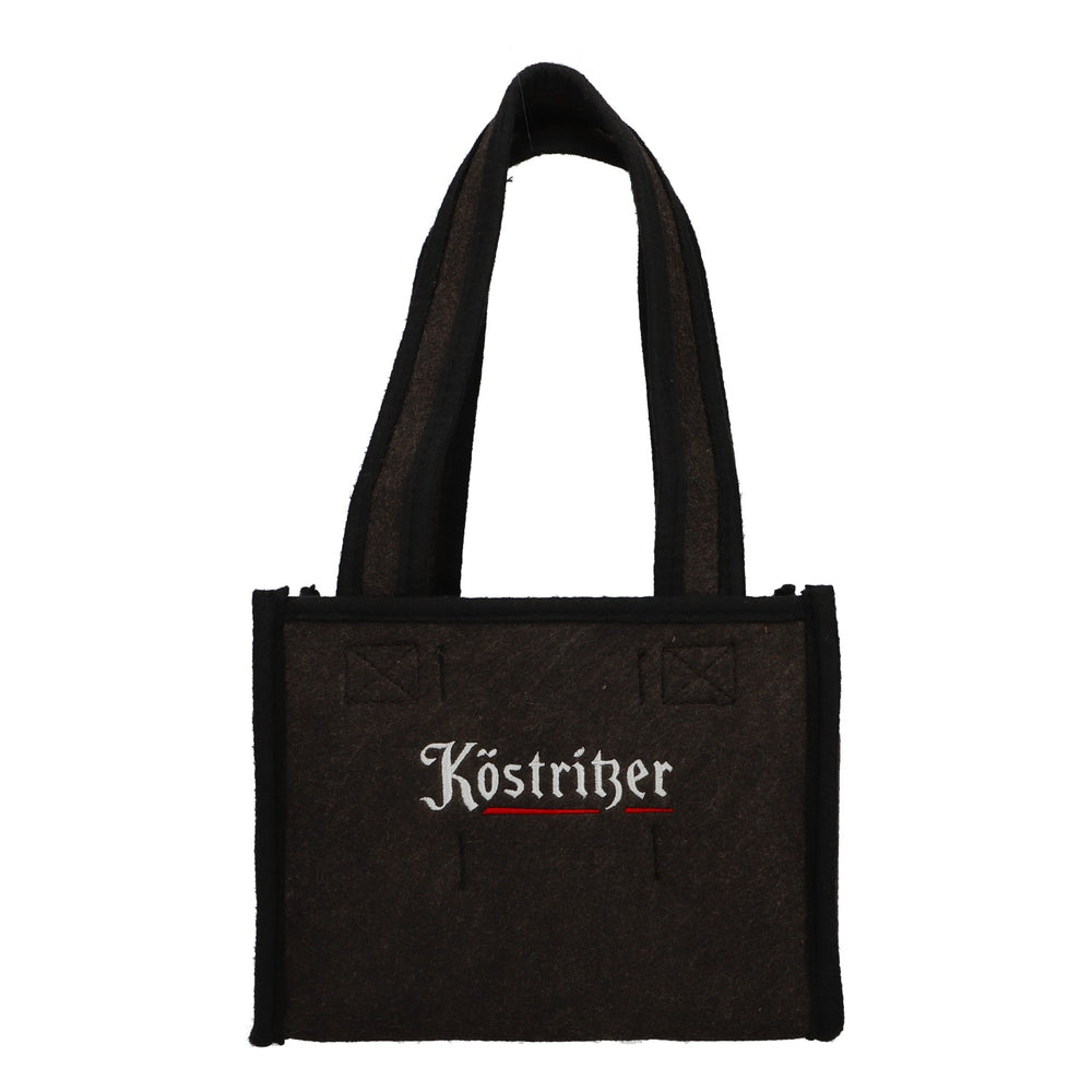Köstritzer Bier Flaschenträger Sixpack Biertasche Filz 6er Träger grau