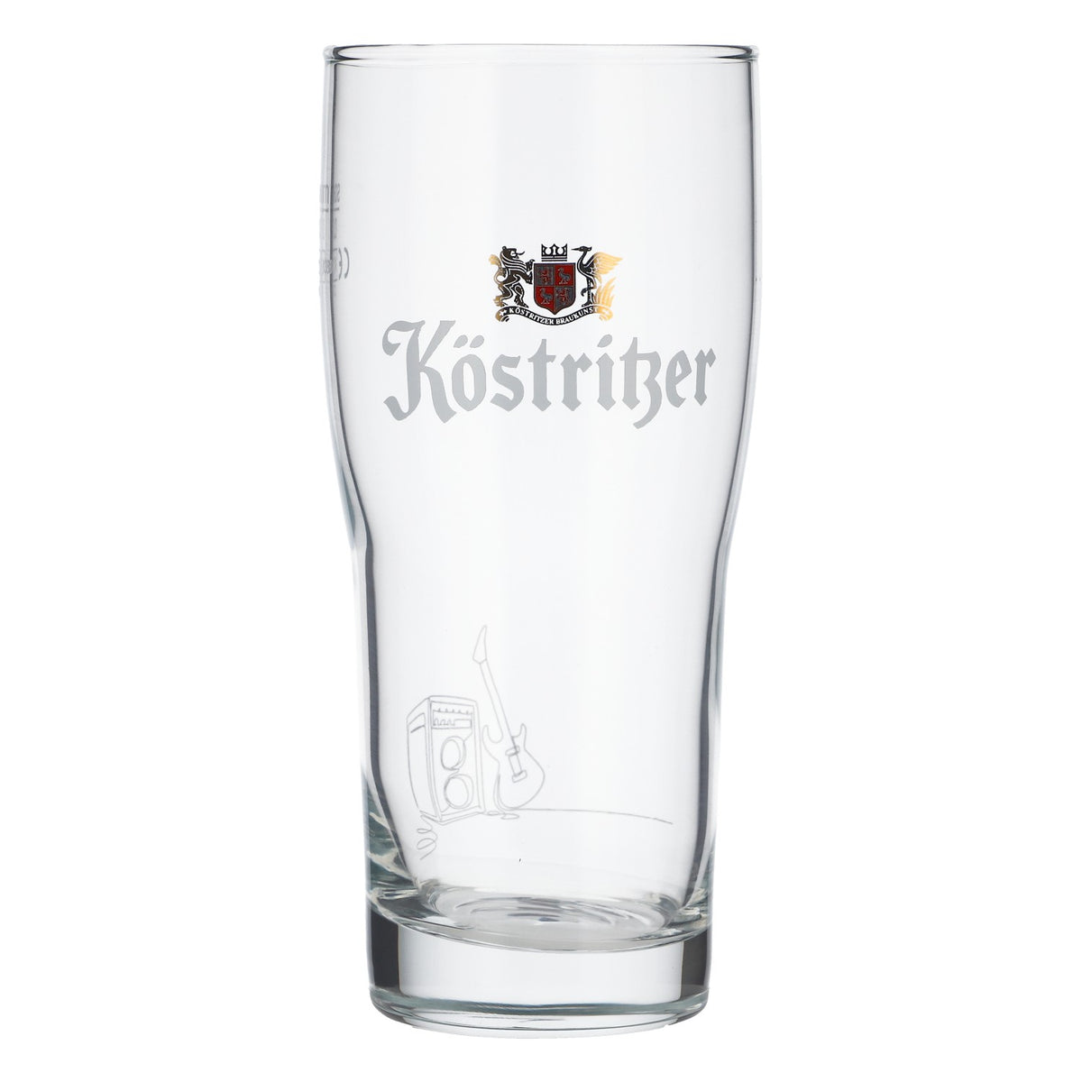 Köstritzer Bier Glas Becher Tumbler 0,3l Gitarre Gravur Brewhouse Sahm