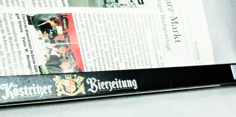 Köstritzer Bier Zeitungshalter Buchenholz mit Selbstverschluß ESL 51cm – Ansicht 5