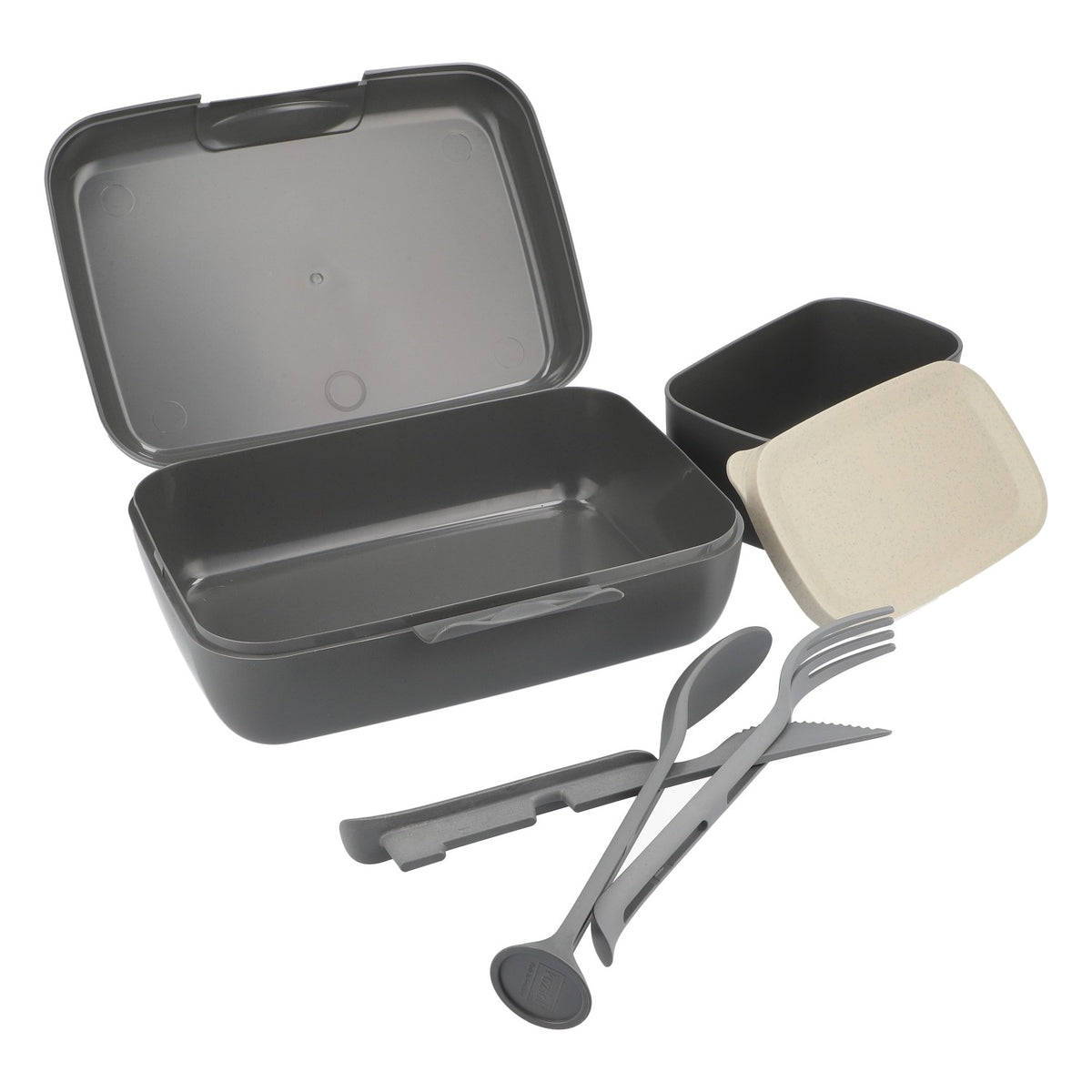 Koziol Lunchbox Set mit Dose Besteck-Set CANDY READY Brotdose – Ansicht 6