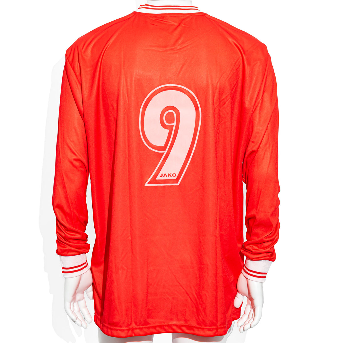 Kraft Jako T-Shirt Trikot Langarm Gr. XL Rückennummer 9 rot – Ansicht 3