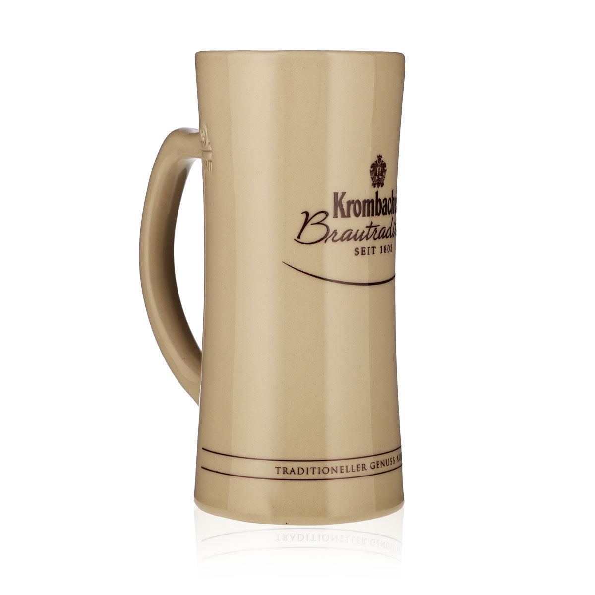 Krombacher Bier Glas 0,3l Sammelkrug Ton Brautradition seit 1803 – Ansicht 2