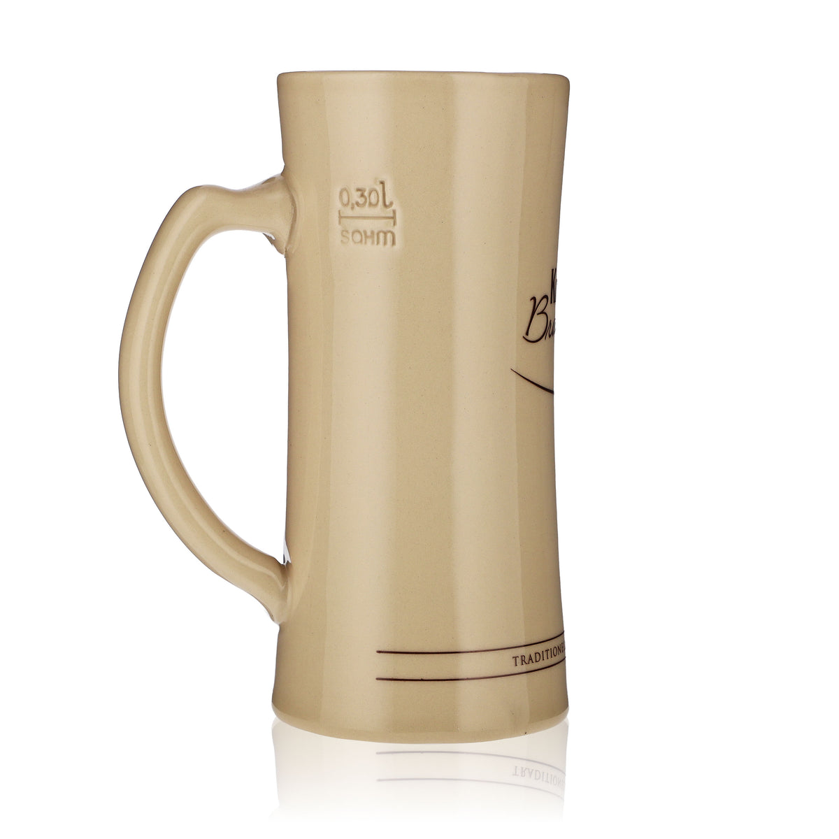 Krombacher Bier Glas 0,3l Sammelkrug Ton Brautradition seit 1803 – Ansicht 3