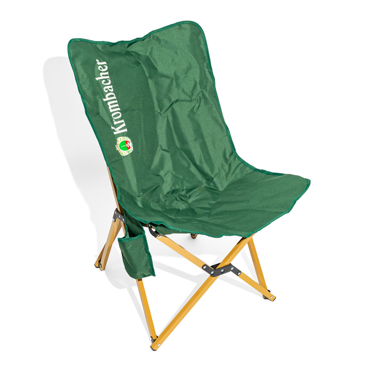 Krombacher Bier Outdoor Campingstuhl Anglerstuhl faltbar Grün