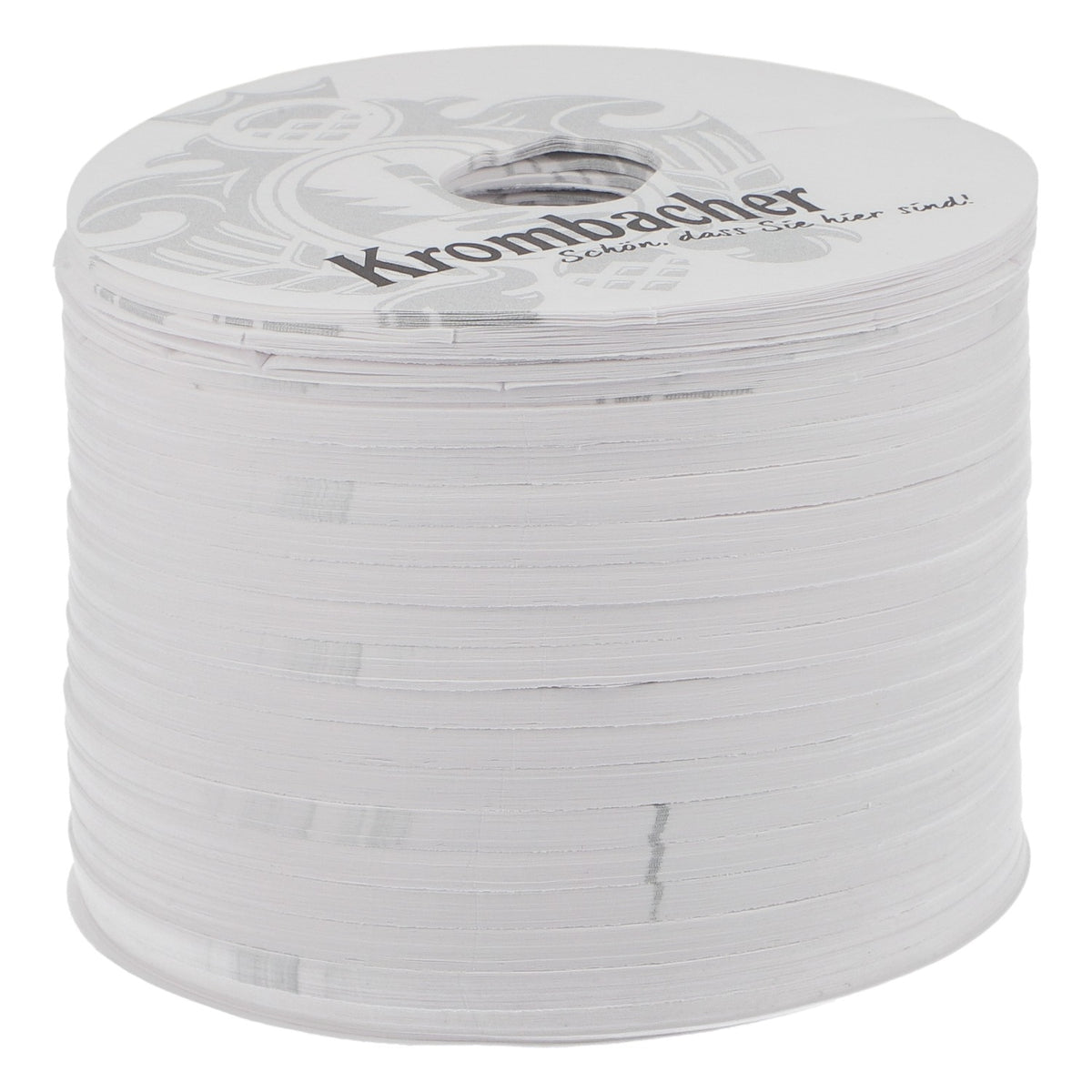 Krombacher Bier Untersetzer Tropfdeckchen Papier neu weiß Bierdeckel Coaster – Ansicht 2