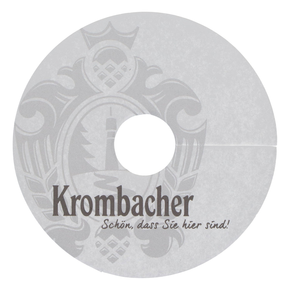 Krombacher Bier Untersetzer Tropfdeckchen Papier neu weiß Bierdeckel Coaster – Ansicht 3