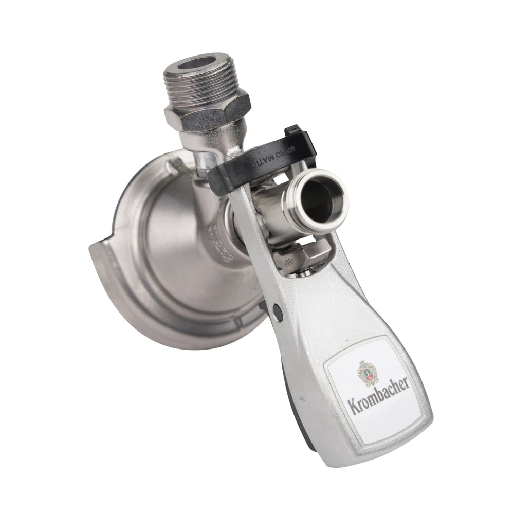 Krombacher Micro Matic KEG Anschluss Bierfass Zapfhahn Tap Gastro Flachkeg Beer