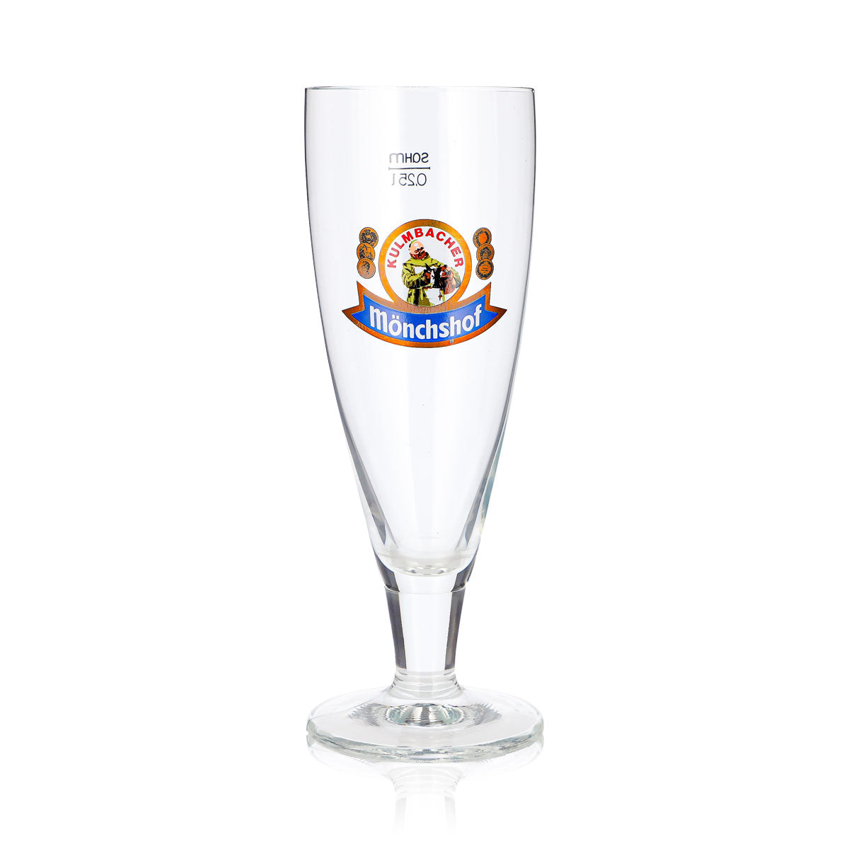 Kulmbacher Reichelbräu Bier Glas 0,25l Pokal Mönchshof Sahm – Ansicht 2