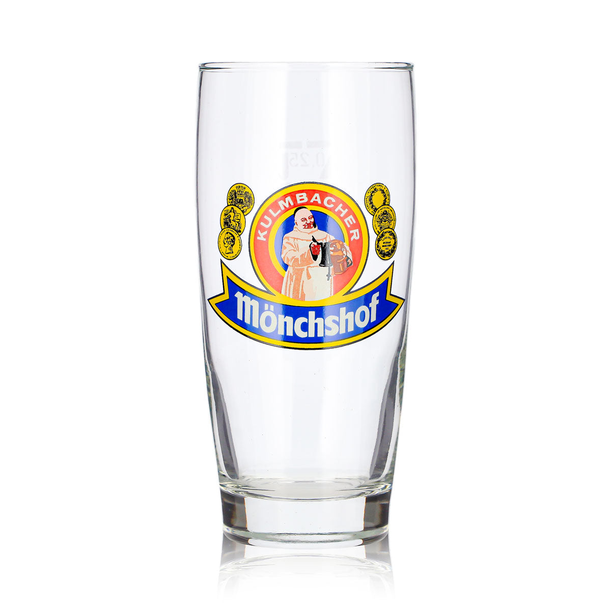 Kulmbacher Reichelbräu Bier Glas 0,25l Willi-Becher Mönchshof – Ansicht 2