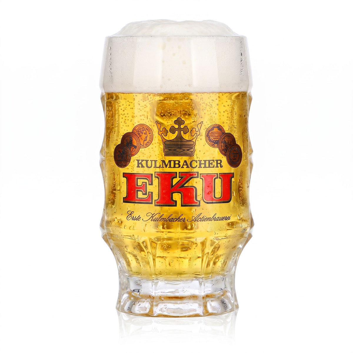 Kulmbacher Reichelbräu Bier Glas 0,2l Krug Eku Relief