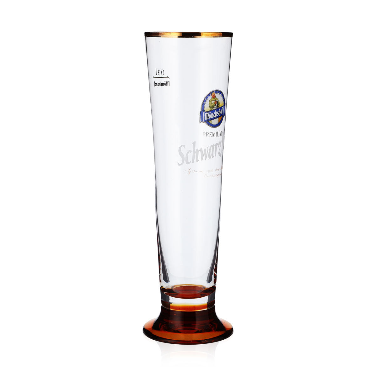 Kulmbacher Reichelbräu Bier Glas 0,3l Tulpe Mönchshof blaues Logo – Ansicht 2