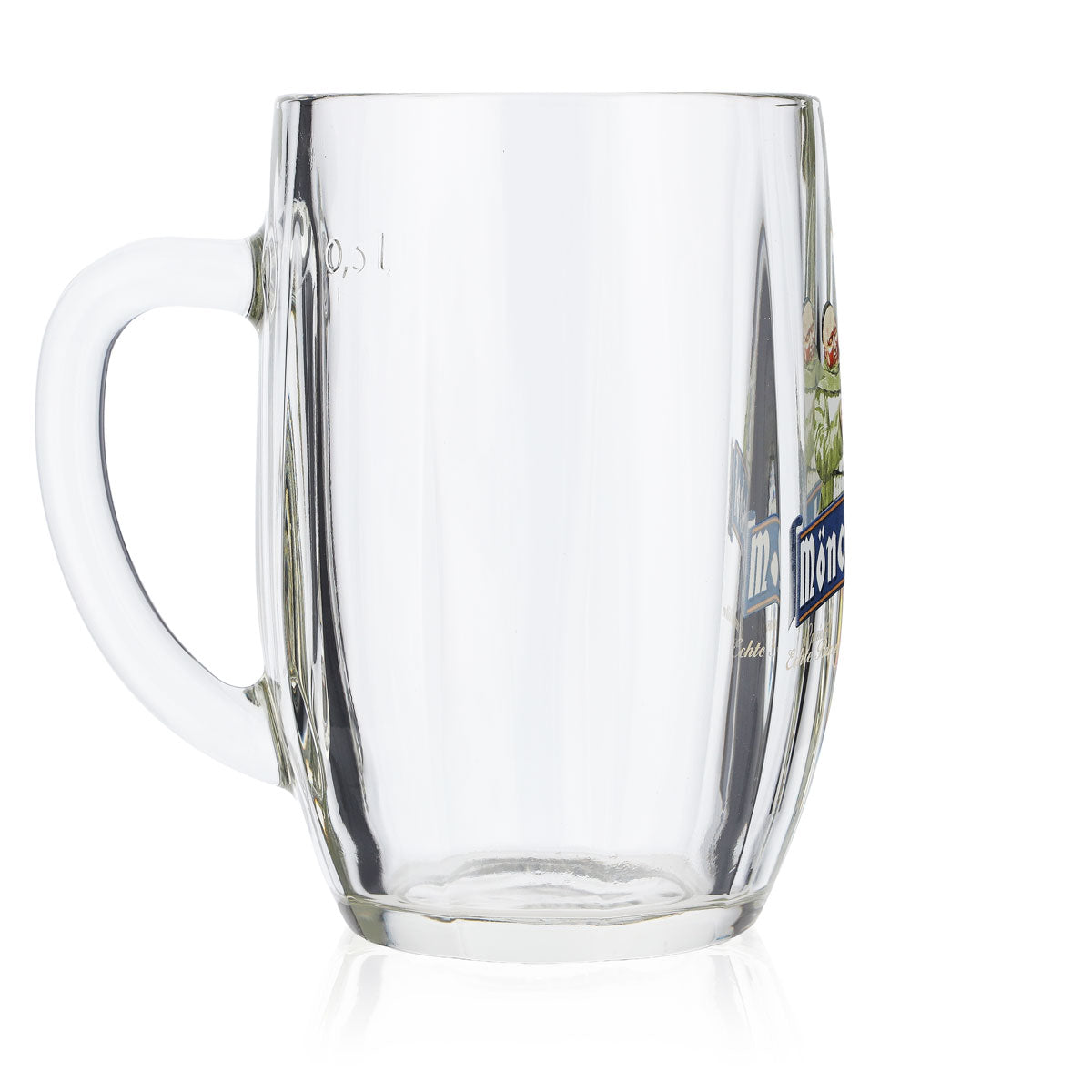 Kulmbacher Reichelbräu Bier Glas 0,5l Glaskrug Seidel Mönchshof Sahm – Ansicht 3