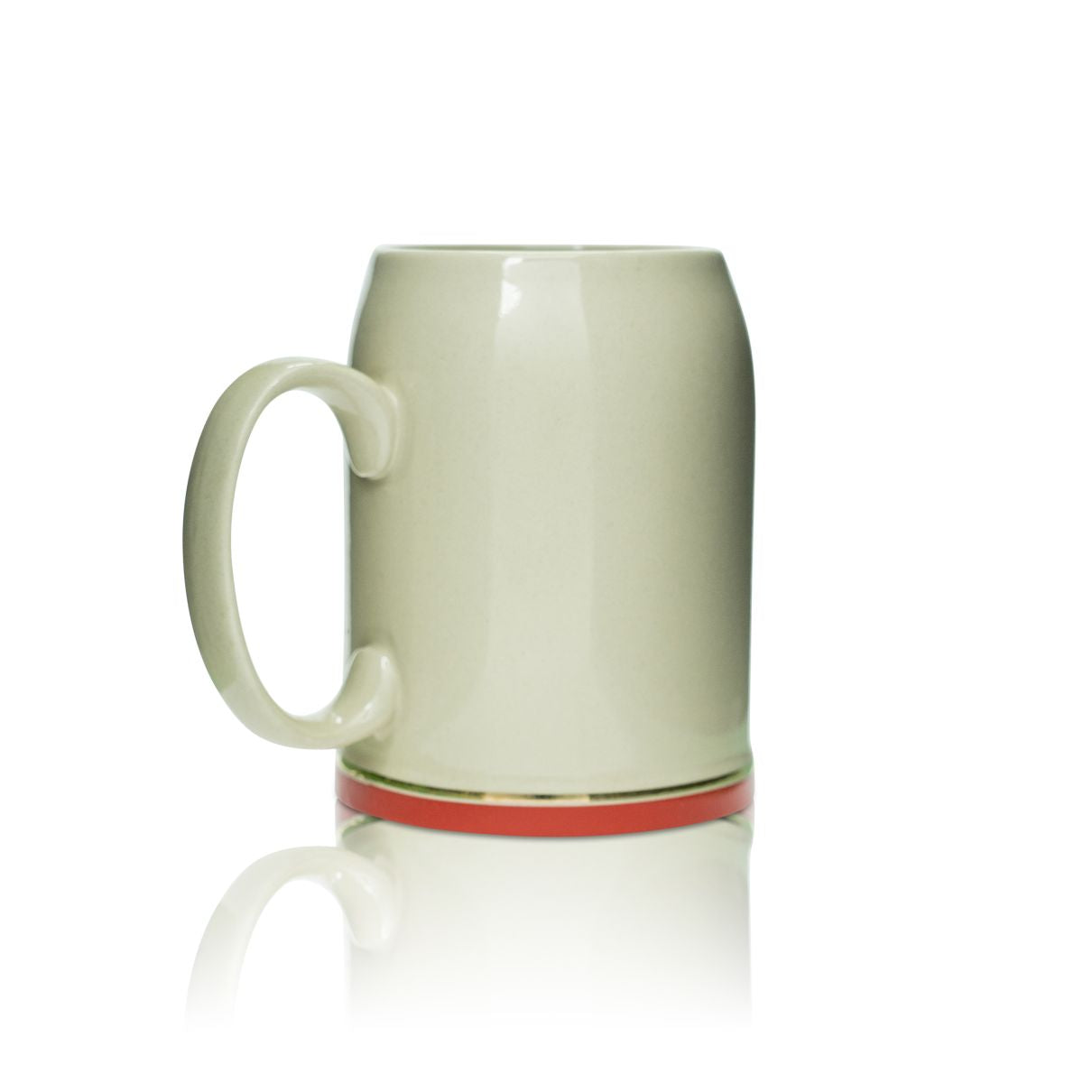 Kulmbacher Reichelbräu Bierkrug Glas 0,83l Tonkrug Humpen Seidel Gläser Sammler – Ansicht 2