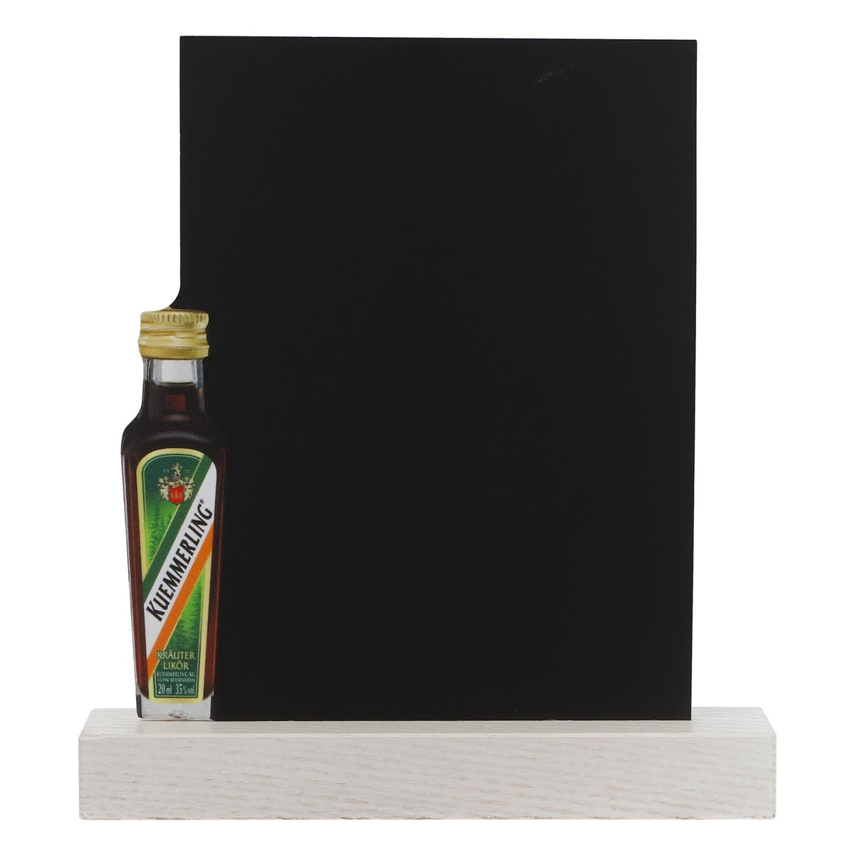 Kümmerling Likör Kreidetafel Mini Kreidetafel, Tischaufsteller neu Holz schwarz – Ansicht 2