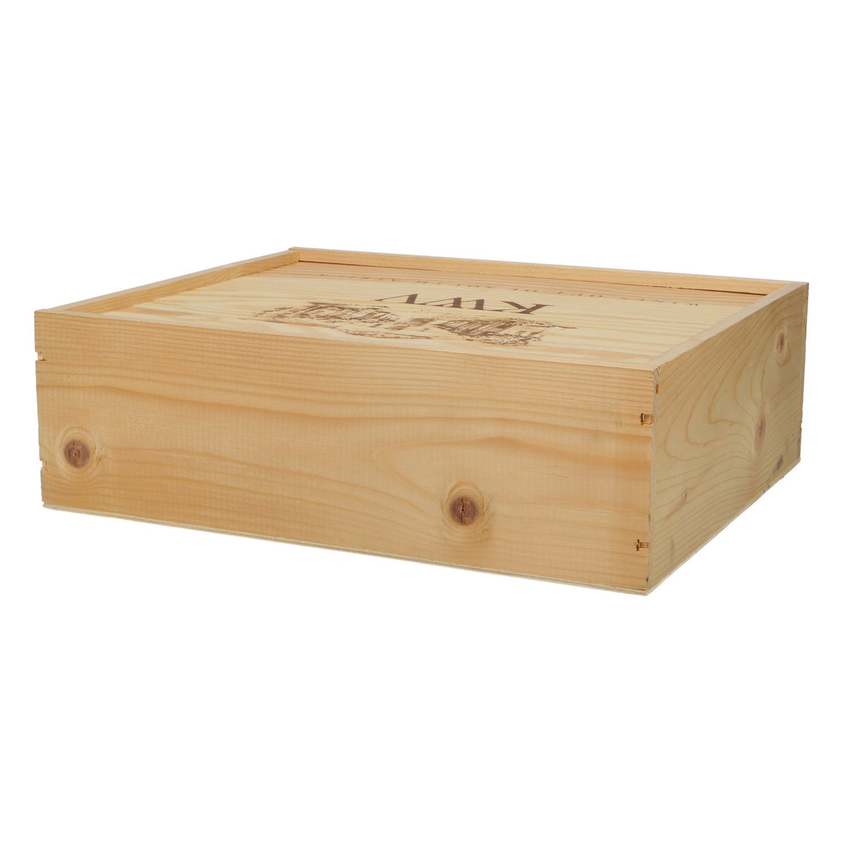 KWV Wein Holzkiste 28,5x34,5x11 cm "Wines out of south Afrika" – Ansicht 3