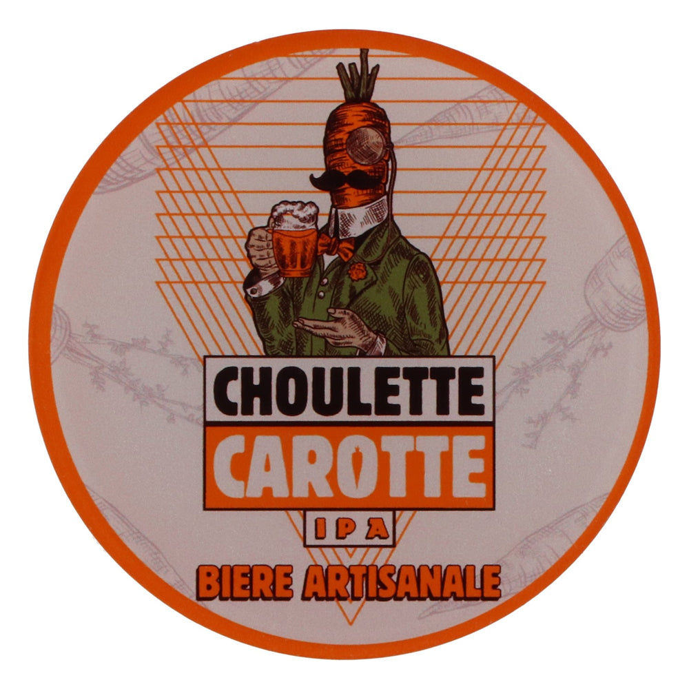 La Choulette Bier Bierdeckel Untersetzer Choulette Blonde Triple Plat rond neu