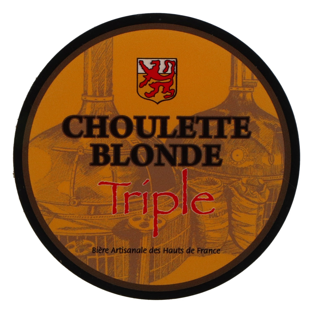 La Choulette Bier Bierdeckel Untersetzer Choulette Carotte Plat rond neu weiß