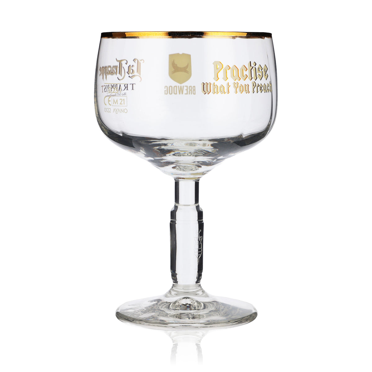 La Trappe Bier Glas 0,25l Pokal Biergläser Collaboration with BPWXP Goldrand – Ansicht 4