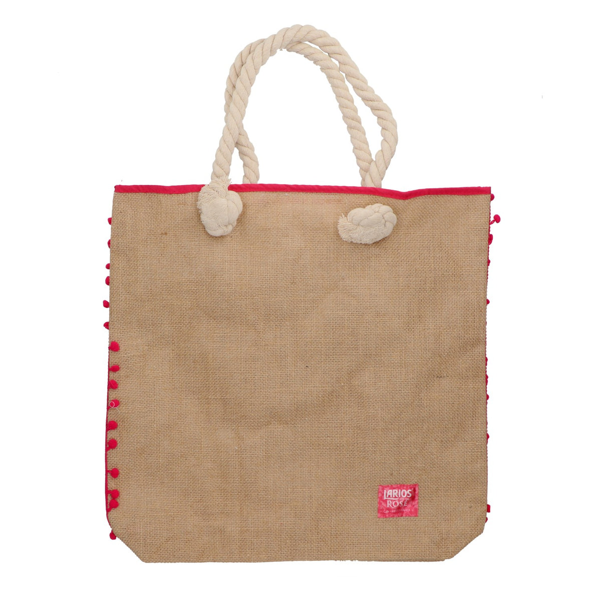 Larios Rose Gin Tasche Jutebeutel Kordelgriffe I Gin Erdbeer Motiv – Ansicht 2