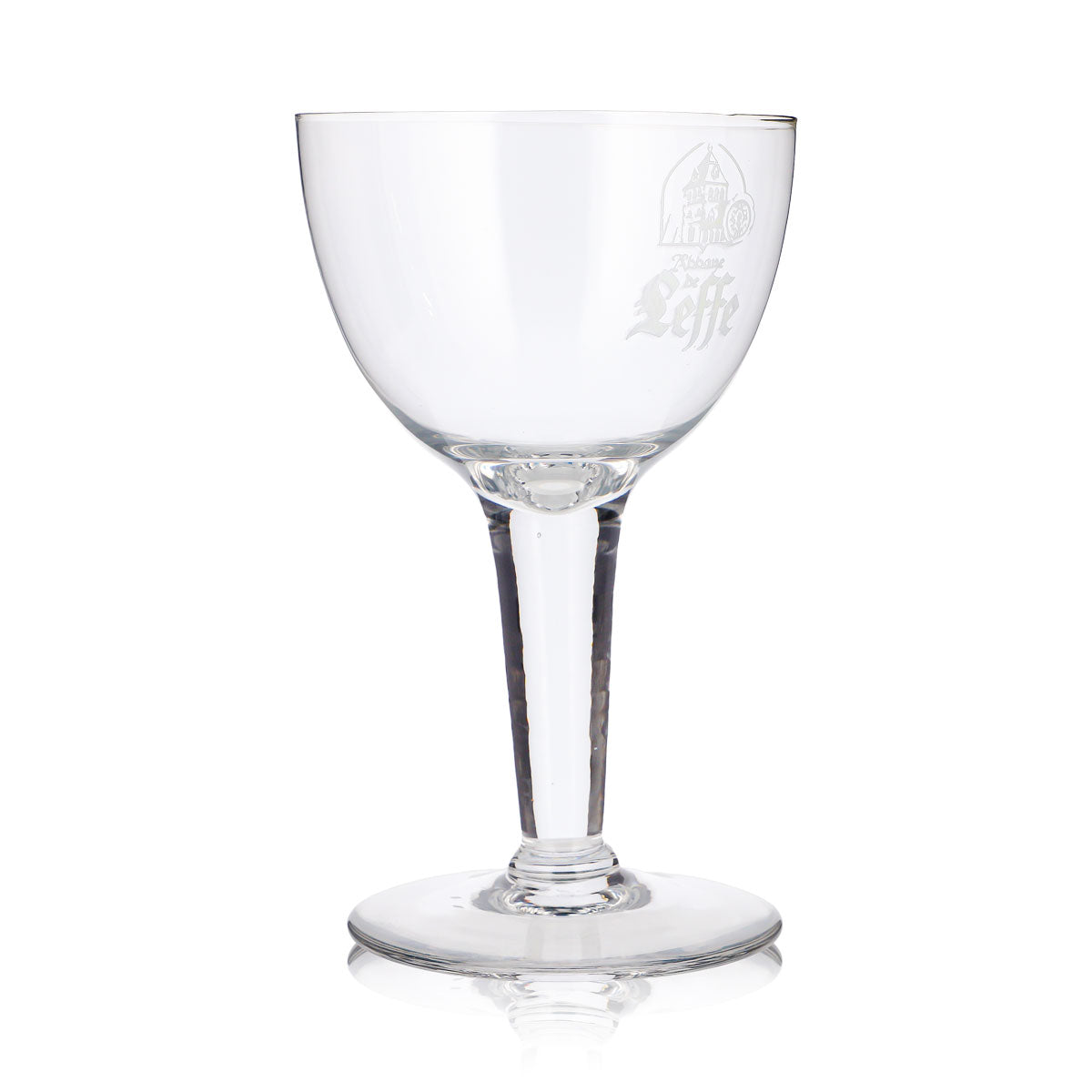 Leffe Bier Glas 0,43l Pokal Kelch Abbaye weißes Logo – Ansicht 3