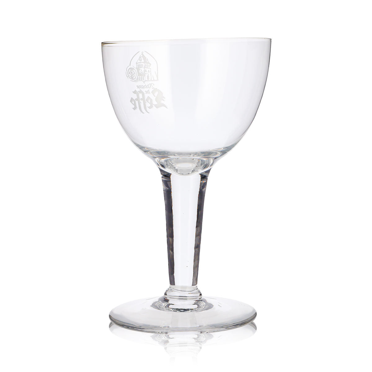 Leffe Bier Glas 0,43l Pokal Kelch Abbaye weißes Logo – Ansicht 4