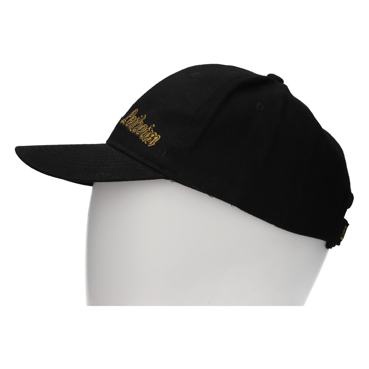 Leikeim Bier Cap Schildkappe Basecap schwarz verstellbar Mischgewebe – Ansicht 3