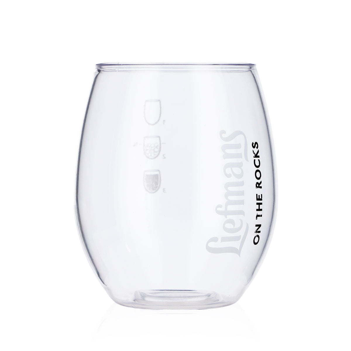 Liefmans Bier Acrylglas Biergläser Kunststoff Becher 0,39l On the Rocks – Ansicht 2