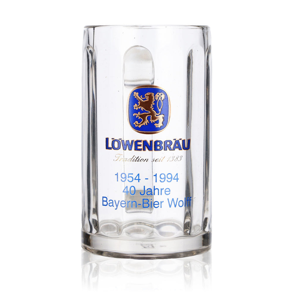 Löwenbräu Bierglas Glas Seidel Krug Krüge 0,3l 40 Jahre Rastal Glückauf