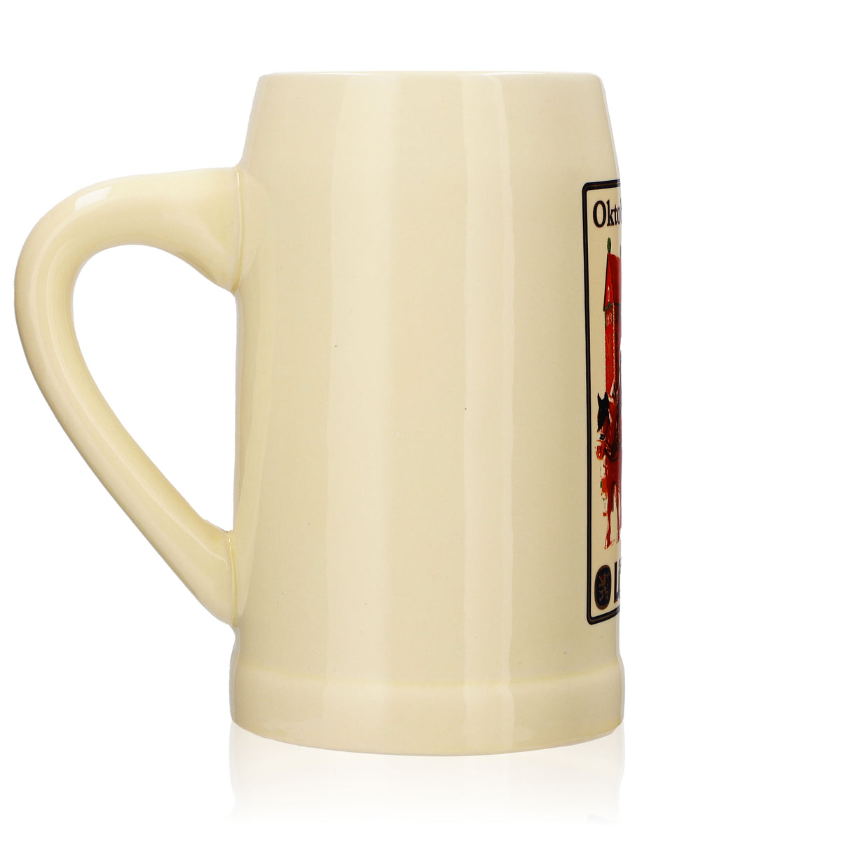 Löwenbräu Bierglas Tonkrug Steinzeukrug Seidel 0,5l Oktoberfest 2015 – Ansicht 3